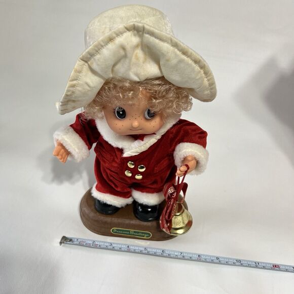 TELCO Christmas Small Fry Motionette Musical Animated Girl With Bell UNTESTED - Picture 9 of 11